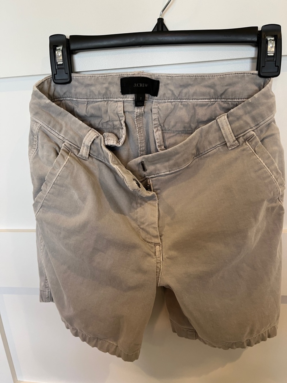 J. Crew Light Beige Cotton Chino Shorts
